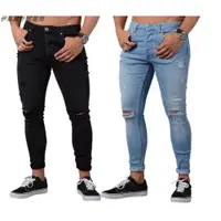 在飛比找ETMall東森購物網優惠-jeans牛仔褲男 ripped jeans trouser