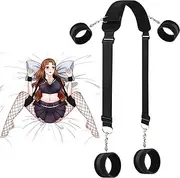 BDSM Toys Restraints Sex Adults - Wrist Leg Restraint Straps Hand & Ankle Cuffs Adults Toy Sex Bondage Restraints Set Sex Play for Couples Sex Handcuffs Bed Straps for Women Sweater M1