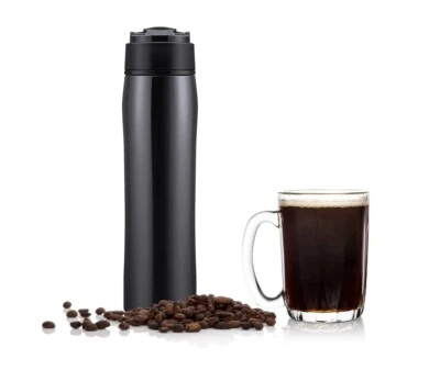 Portable French Press Coffee Maker Vacuum Insulated Flask - (Mug not Included)