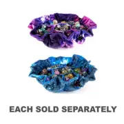 Metallic Velvet Compartment Dice Bag True Goblin Soft Velvet with Pockets