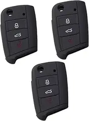 3pcs Key Case for Remote Control Cars Silicone Container Key Container Keychain for Keys Silicone Car Key Case Remote Key Fob Car Acessories Key Case Cover Jialv Key Chain