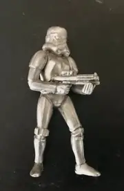 Pewter STORM TROOPER Star Wars Empire Strikes Back JEDI Metal Statue Figurine