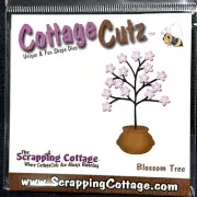 CottageCutz Blossom Tree Shape Die Cut 4x4 New Retired Scrapbooking Card Making