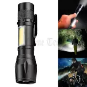 Tactical LED Flashlight USB Rechargeable 3Modes Light Zoomable Lamp Torch US