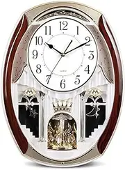 Chiming Clocks, Silent Decorative, with Swinging Pendulum, Battery Operated, Mantel Clock for Fireplace Mantel, Office, Desk, Shelf & Home Décor
