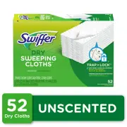 Swiffer Sweeper Dry Sweeping Pad Floor Cleaner Refills for Dust Mop, 2 Pack, 52