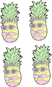[SAFIGLE] Pineapple Brooch Decorative Brooches Pineapple Decor Creative Brooches Miniture Decoration Cartoon Brooches Hawaiian Brooches Mini Brooch Clothes Brooches Alloy