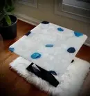 White & Blue Agate Coffee Table Top For Living Room Center Table Furniture Decor
