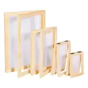 Worown 4 Sizes (A4, A5, A6 & A7) 2 in 1 Wooden Paper Making Screen, Paper Mak...