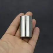 304 Stainless Steel Waterproof Pill Case Capsule Seal Container Storage Box EDC
