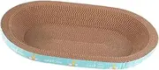 Ｂｅｓｇａ Cardboard Cat Scratcher Bed, Pet Cat Scratching Pad,for Small Medium Large Cats, Scratch Pad Nest Scratching Board Rest Play, Oval Extra Large