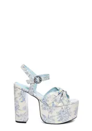 [Sugar Thrillz] Love At Every Corner Platform Heels - White