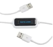 USB 2.0 PC To PC Online Share Sync Link Net Direct Data File Transfer Bridge 165CM LED Cable Easy Copy Between 2 Computer About 1.65M