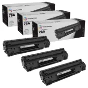 LD 3pk Comp Black Laser Toner for HP CE278A 78A LaserJet P1566 P1606dn M1536dn