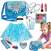 ETUCYNG Kids Make Up Kit for Girls - 18X Pretend Washable Girls Toys | Pretend Makeup Tool Set, Extensive Makeup Set for Kid Little Girls Children Christmas & Birthday