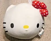 Hello Kitty Sanrio Travel Cloud Pillow 11” Head Kids Plush Soft New!
