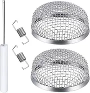 RAYWE Stainless Steel Flying Insect Screen RV Furnace Vent Cover Mesh with Installation Tool