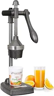 [CHEFWARE] Aluminum Instant Hand Press Citrus Fruits and Vegetable Juicer, Big, Black,100% Made In India (Juice Pro Antique Silver)