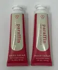 2 BATH & BODY WORKS PARAFFIN NAIL CUTICLE HAND CREAM LOTION TRAVEL SIZE 1 OZ