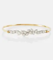 [Jade Trau] Jade Trau Posey 18kt gold and platinum bangle with diamonds One Size gold