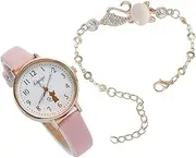 [WRITWAA] Ladies Quartz Watch Set Stylish Decorative Wrist Watch for Women Casual Bracelet Kit Fashionable and Elegant