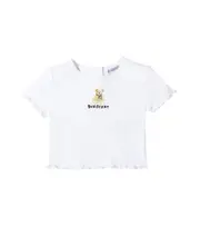 [Burberry Kids] Burberry Kids Baby logo printed ruffled cotton T-shirt M 12 white