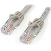 StarTech.com 2 m Gray Cat5e Snagless RJ45 UTP Patch Cable - 2m Patch Cord - First End: 1 x RJ-45 Network - Male - Second End: 1