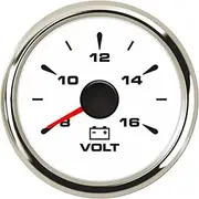 52mm Universal Car Voltmeter Waterproof Voltage Meter Volt Meters 8-16v LCD IP67 for Auto Boat Yacht RV Motorcycle Vehicle Voltmeter(WS)