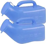 NOLITOY Hospital Pee Bottle Portable Pee Bottle 2pcs Urine Bottles for Men Urinal for Men Spill Proof Mens Potty Portable Urinal Pee Bottle with Lid for Hospital Home Urinal Bottle