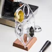 Coffee Storage Shelf Basket Holder Rack Acrylic Lightweight Wooden Utensil