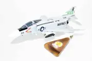 VMFA-333 Fighting Shamrocks F-4j Model, 1/42 (18") Scale, Mahogany, Marines