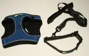 Leempet Dog Harness Collar & Leash Set MEDIUM Mesh Step-In Reflective