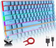 Wired Gaming Mechanical Keyboard Keypad with Arrow Keys USB Compact Metal Panel