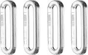Adhesive Door Handle, 4Pcs Sliding Closet Door Handle, Clear Oval Self Adhesive, Hidden for Window Drawer Cabinet Accessories