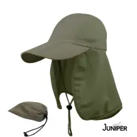 在飛比找momo購物網優惠-【Juniper 朱尼博】抗UV防潑水透氣遮陽披風帽 MJ7