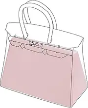 [DGAZ] Purse Pillow Shaper Insert,Luxury Handbag Tote Shapers, Memory Sponge- Fits Birkin 25/30/35/40 Bag (Pink, BK30)