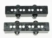 5 Sets Black Bass Guitar Pickup Covers Neck/Bridge for 4 String Jazz Bass J Bass