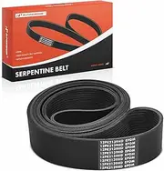 A-Premium Engine Serpentine Drive Belt Compatible with Volvo, Freightliner & International Harvester Cars - VNL 2003-2020, VNM 2007, VT 2006-2010, Cascadia 2022-2024, LT625 2020, ProStar, 14.9L 15.0L