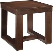 [Signature Design by Ashley] Watson Classic Oversized Square End Table, Dark Brown