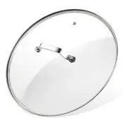 8 Inch Pan Lid - Glass Lid with Stainless Steel Handle for Frying Pan and Pot...