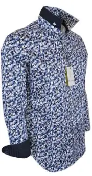 NEW Robert Graham $198 THUNDERSTRUCK Brushstroke Print Sports Shirt 2XL