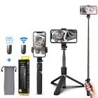 360° Selfie Stick Tripod Phone Stand with 2 Remote for iPhone 13 12 11 Pro Max 8