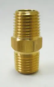 1pc Brass Pipe Hex Nipple Fitting 10-32 UNF Thread Air Fuel MettleAir 122-U10