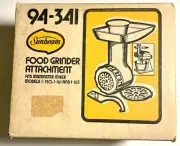 Genuine New Sunbeam Food Grinder Attachment 94-341 Sealed in Box