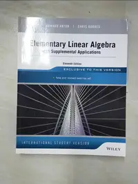 在飛比找蝦皮購物優惠-Elementary Linear Algebra With
