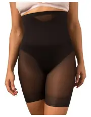 [Miraclesuit Shapewear] Sheer Shaping Sheer X-Firm High Waist Long Leg in Black