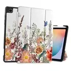 Case for Samsung Galaxy Tab S6 Lite 10.4 2022/2020, Trifold Stand Floral J266