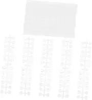 FRCOLOR 4sets Nail Art Sample Board of Transparent Color Display Plates for Manicure Practice for Nail Salons and Students Easy to Use Durable Design