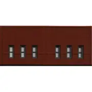 Woodland Scenics 60103 N-Scale Wall Section, Street Level Windows (3) DPM