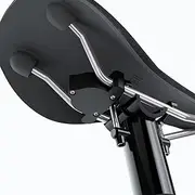 3D Cabin AirTag Bike Mount Under Seat Holder Bracket Attachment For Standard Saddle Rails 50mm Bicycle Cycling Accessory (Black)